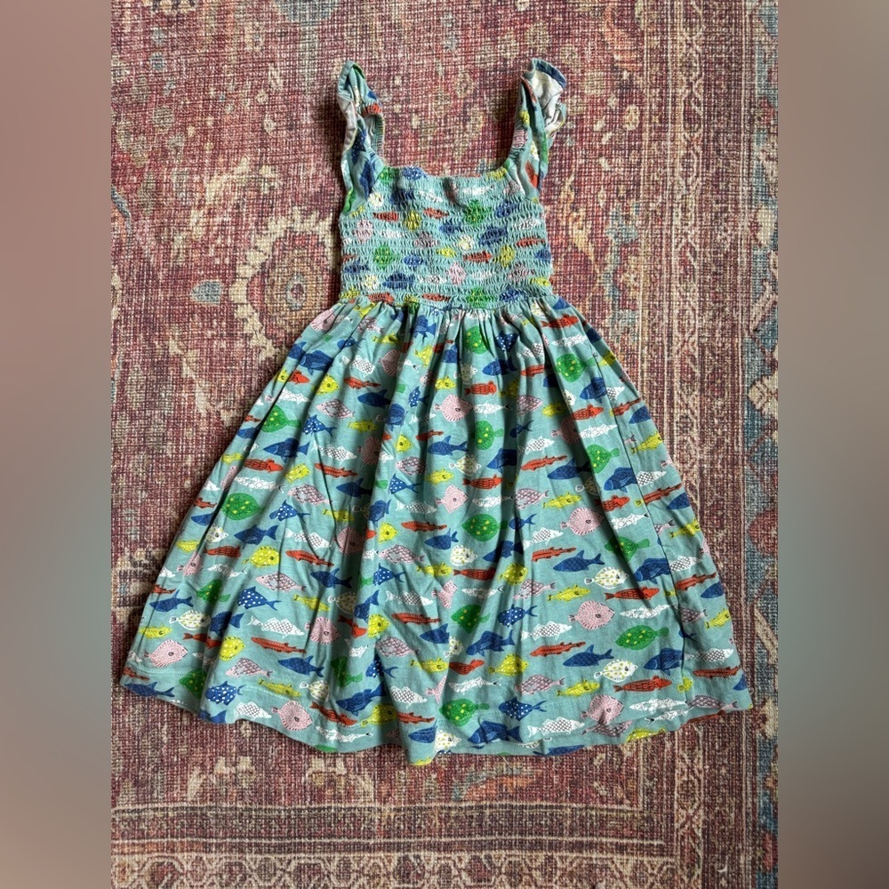 Mini Boden 2-3yr Colorful Fish Print Kids Dress